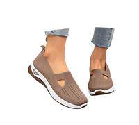 Zapatillas Mujer Verano Zapatos Ortopedicos Caminar Ortopedicos con Malla Calzado Casual Antideslizante Zapatillas Ortopedicas Ligero y Transpirable Zapatos Cómodas para Senderismo
