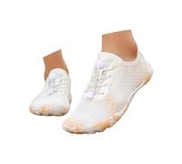 Zapatillas Mujer Zapatillas Deportivas Exteriores Mujer para Senderismo Caminata Playa Natación Uso Casual Ligeras Transpirables (White, 44)
