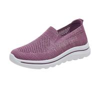 Zapatillas Mujer,Zapatillas Mujer Verano,de Malla nuevos y versátiles para, Casuales Ligeros y Transpirables de Verano. Deportivas Vestir Doradas (Purple, 36)