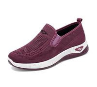 Zapatillas Mujer,Zapatos Sin Cordones Aire Zapatos de Caminar Calzados para Correr en Asfalto Confort Outdoor Fitness Transpirables Ligeros Y Antideslizantes Trabajar Andar