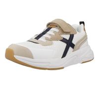 Zapatillas munich mini track vco 110 blanco marrón de niño. 32