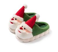 Zapatillas Navideñas para Mujer Invierno de Elementos Navideños Lindos Zapatillas de Estar Suave Pantuflas Navideñas Mujer Antideslizante Hombre Resbalón Caliente