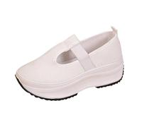 Zapatillas Negras Mujer Cómodos Zapatos Respirado Ligero Malla Mujeres Zapatos Casuales de Mujer de Estilo Deportivo con Gruesa Y Parte Superior Color Liso Y Tejido Malla Transpirable. Deportivas