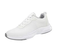 Zapatillas negras para mujer, étnicos, informales, de verano, a la moda, hueco, transpirable, tacón plano, suela suave, para nadar, White, 36.5 EU