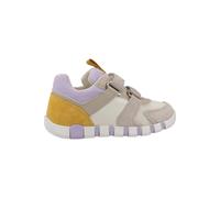 Geox Zapatillas para bebé niña B IUPIDOO Girl C, Beige/Lila, Talla 20 EU