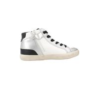 Geox J Gisli Girl, Zapatillas, Blanco y Plateado, 29 EU