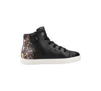 Geox Zapatillas J Kathe F para niña, Negro Multicolor, 10 UK Child
