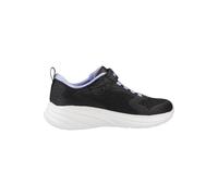 Skechers Tenis Wave 92 para niña - Ribete de malla negra brillante - 1.5 UK Child