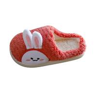 Zapatillas Niño Casa Invierno - Pantuflas Cálidas De Invierno para Niños con Estampado De Dibujos Animados En 3D para El Hogar (Red 315 Little Child)