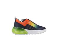 Geox J ACTIVART ILLUMINUS, Zapatillas, Navy/Lime, 31 EU