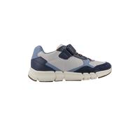Geox J FLEXYPER Boy B Sneaker, LT Grey/Navy, 34 EU