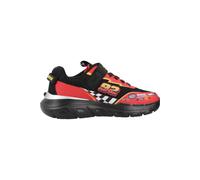 Skechers Boys, Zapatillas Niños, Black Synthetic Textile Red Trim, 33 EU