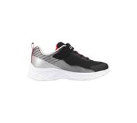 Zapatillas skechers microspec ii - zovri niño negro silver & rojo