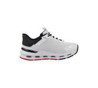 Skechers Niños Glide-Step Plus Vista-Lane Slip-In Entrenador, White Synthetic/Textile/Black & Red Trim, 27 EU