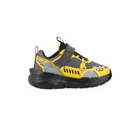 Skechers Boys, Zapatillas Niños, Charcoal Synthetic Textile Yellow Trim, 38 EU