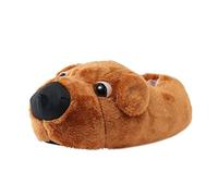 Zapatillas novedosas con diseño de Perro para Hombres y Mujeres, Lindos Animales Suaves, Divertidos para el, Zapatos cálidos de Invierno para Interiores, Dibujos Zapatillas Mujer Cuña Interior Oferta