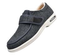 Zapatillas ortoApédicas para diabéticos,Extra Larghe per Piedi Gonfi Ciabatte Regolabili La Neuropatia Dolorosa Dei Degli Anziani Larga Uomogrey-48