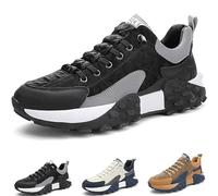 Zapatillas ortopédicas cómodas for Hombre 2024, Zapatos ortopédicos sin Cordones for Hombre 2024, Zapatos for Caminar perfectos for aliviar el Dolor de pies Softsfeel for Hombre (Color : Black, Size