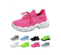 Zapatillas ortopédicas de malla transpirable antideslizante para tenis, caminar, correr, con soporte de arco, suaves y cómodas, Rosa c, 39.5 EU