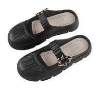 Zapatillas ortopédicas de verano para mujer, sandalias ergonómicas antideslizantes ortopédicas, sandalias de verano con chanclas antideslizantes sandalias cómodas, Negro , 39 EU