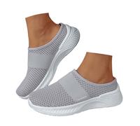 Zapatillas ortopédicas genéricas para mujer verano cojín aire suela suave zapatos transpirable slip on cómodo cierre antideslizante apoyo deseo plantar para viajes al aire libre, caqui, 38 EU