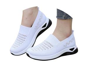 zapatillas ortopedicas mujer, Zapatillas Casual ortopédicos tejidos para mujer transpirables y suaves, con antideslizante y soporte para el, zapato postoperatorio, womens trainers, zapatos pies anchos