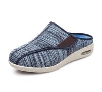 Zapatillas Ortopédicas para Hombre, De Horma Extra Ancha, Sin Cordones, para Caminar Transpirables Ligeras Y Antideslizantes, para Pies Anchos, Personas Mayores Y para Uso Diario, Light Blue-41 EU