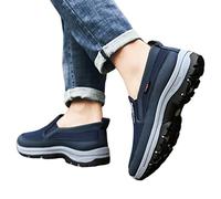 Zapatillas ortopédicas para Hombres, Zapatos de Paseo Manos Libres, Zapatos ortopédicos para Caminar, Casual, Azul Oscuro., 39 EU