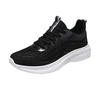 Zapatillas ortopédicas para mujer, atléticas, deportivas, ligeras, para caminar, malla transpirable, soporte de arco para el trabajo, fascitis plantar y trotar, A1 Negro, 35.5 EU