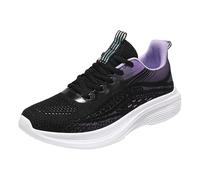 Zapatillas ortopédicas para mujer, atléticas, deportivas, ligeras, para caminar, malla transpirable, soporte de arco para el trabajo, fascitis plantar y trotar, A1 Morado, 36.5 EU