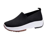 Zapatillas ortopédicas para mujer, baratas, sin cordones, cómodas, cómodas, ligeras, zapatillas de plataforma, transpirables, deportivas, antideslizantes, suela suave, manos libres, zapatos al aire