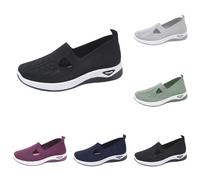 Zapatillas ortopédicas para mujer del Reino Unido, tenis ligeros y antideslizantes, con soporte para la tendinitis de Aquiles, zapatos para caminar, suela suave transpirable, zapatillas de soporte de
