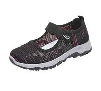 Zapatillas ortopédicas para mujer, zapatillas de deporte, para caminar, para mujer, zapatos ortopédicos, para mujer, comodidad, fitness, gimnasio, correr, deporte de ocio, basqueta, Le Noir D, 38 EU