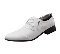 Zapatillas Oxfords para hombre para negocios, boda, zapatos de hombre, ciudad, transpirables, zapatillas de vestir cómodas, mocasines, de piel, impermeable, Oxfords y Derbies urbano estilo bajo, 01