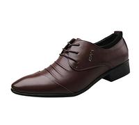 Zapatillas Oxfords para hombre para negocios, boda, zapatos de hombre, ciudad, transpirables, zapatillas de vestir cómodas, mocasines, de piel, impermeable, Oxfords y Derbies urbano estilo bajo, 01