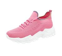 Zapatillas para Andar Mujer con Horma Ancha Zapatillas de Deporte Bambas de Deporte Casuales Cómodas Verano,Zapatos Malla Transpirables,Bambas con Gruesa Y Aumento Altura,Zapatos Mujer Deportivas