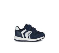 Geox B Alben Boy A, Zapatillas Bebé-Niños, Azul Marino y Blanco, 22 EU