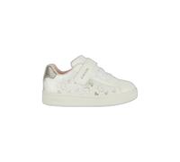 Geox B Eclyper Girl A, Zapatillas, Niñas, Blanco Y Plateado, 22 EU
