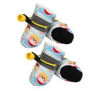 Zapatillas para cachorros, zapatillas antideslizantes para perros | 4 botas para cachorros con cordón, protectores de patas para días de nieve - Protectores de patas de gato ligeros con fondo s