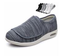 Zapatillas para El Tratamiento del Pie Diabético, Blandas De Diseño Profundo(Noir,44 EU)