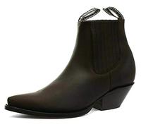 Zapatillas Para Hombre Marrón Mustang Ponerse Vaquero Western Chelsea Botines 41
