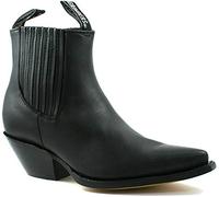 Zapatillas Para Hombre Negro Mustang Ponerse Vaquero Western Chelsea Botines 43