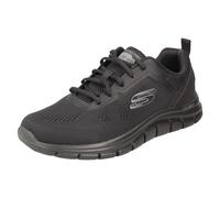 Skechers Track Broader, Zapatillas de Deporte Hombre, Black Mesh Pu, 42 EU