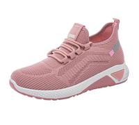 Zapatillas para mujer con cordones gruesos, antideslizantes, con soporte de arco, malla transpirable, parte superior baja, ortopédicas, ligeras, cómodas, para correr, deportes, tenis, informales, al