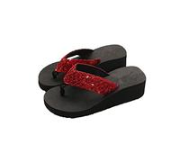Zapatillas para Mujer, Plataforma a la para Mujer, Chanclas de tacón Medio, Sandalias de Playa, Zapatillas con Lazo, Zapatos Suaves y cómodos para Mujer, Zapatos de Verano