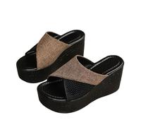 Zapatillas para mujer, verano, cómodas, ortopédicas, zapatillas de invitados de gran tamaño, pantuafle de red transpirable, zapatillas de suela suave, tanga minimalista funky, tanga de noche, zapatos