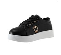 Zapatillas para mujer y mujer, zapatillas de deporte, zapatillas de deporte, tenis, fitness, correr, caminar, ligeras, transpirables, para el tiempo libre, para correr, de fácil cuidado, Negro , 41