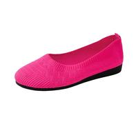 Zapatillas para Mujer Zapatos de Mujer de Punta Estrecha y Profunda, Tacones cuña lanos, Zapatos Cuero sin Cordones, Casuales para Uso Exterior Zapatillas Verano Comodas (43)