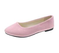Zapatillas para Mujer Zapatos de Mujer de Punta Estrecha y Profunda, Tacones cuña lanos, Zapatos Cuero sin Cordones, Casuales para Uso Exterior Zapatillas Verano Comodas (43)