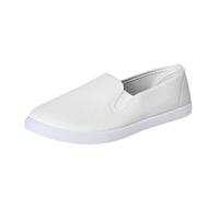 Zapatillas para Mujer Zapatos de Mujer de Punta Estrecha y Profunda, Tacones cuña lanos, Zapatos Cuero sin Cordones, Casuales para Uso Exterior Zapatillas Verano Comodas (White #3, 45)